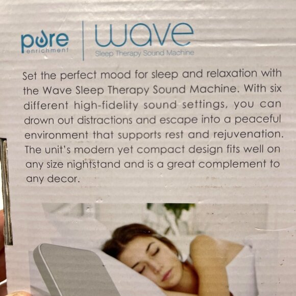 Pure Enrichment Wave Sleep Therapy Sound Maxhine White - Picture 9 of 11